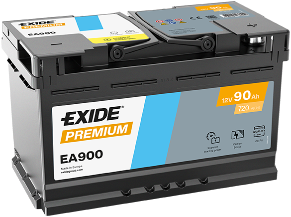 Baterie auto 90ah 720a 12v EXIDE EA900
