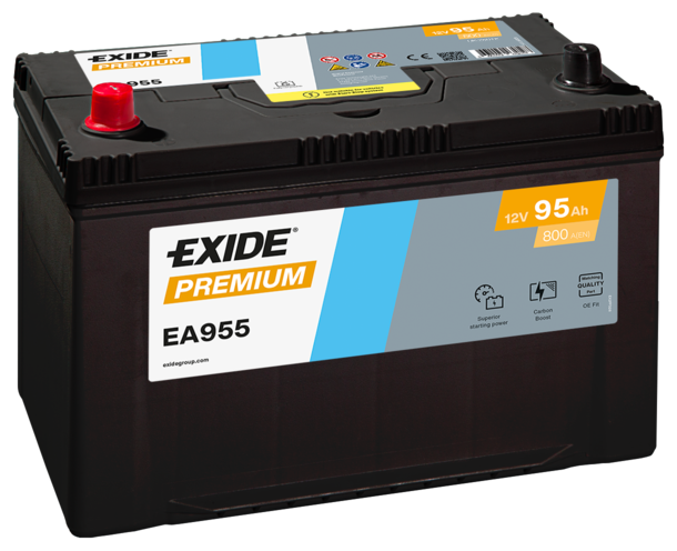Baterie auto 95ah 800a 12v EXIDE EA955