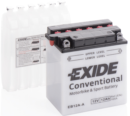 Baterie moto 12ah 165a 12v EXIDE EB12A-A