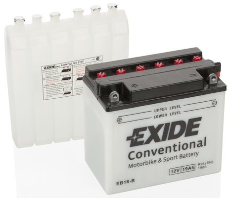 Baterie moto 19ah 190a 12v EXIDE EB16-B
