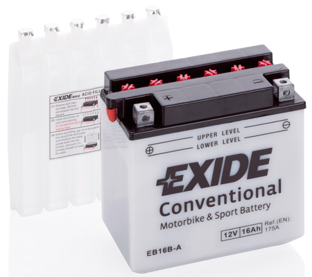 Baterie moto 16ah 175a 12v EXIDE EB16B-A