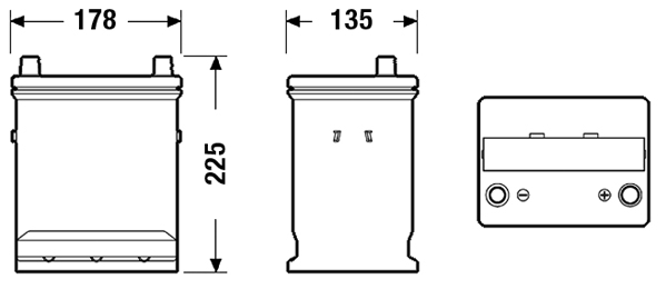 Baterie auto 32ah 270a 12v EXIDE EB320
