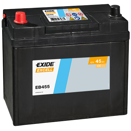 Baterie auto 45ah 330a 12v EXIDE EB455