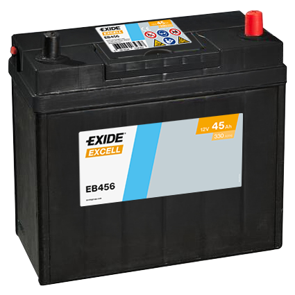 Baterie auto 45ah 330a 12v EXIDE EB456