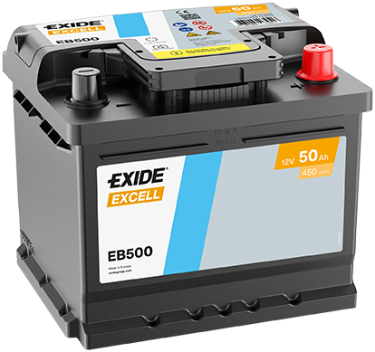 Baterie auto 50ah 450a 12v EXIDE EB500