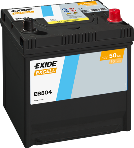 Baterie auto 50ah 360a 12v EXIDE EB504