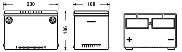 Baterie auto 60ah 640a 12v EXIDE EB608