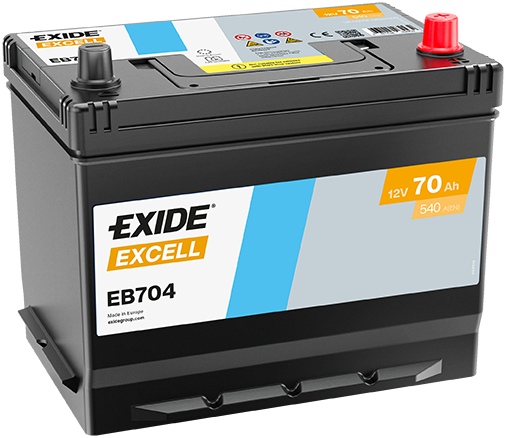 Baterie auto 70ah 540a 12v EXIDE EB704