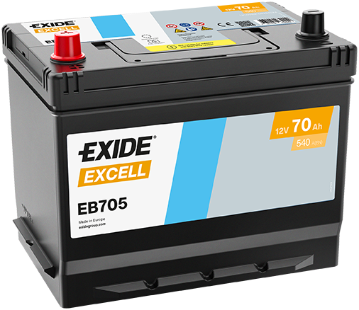 Baterie auto 70ah 540a 12v EXIDE EB705