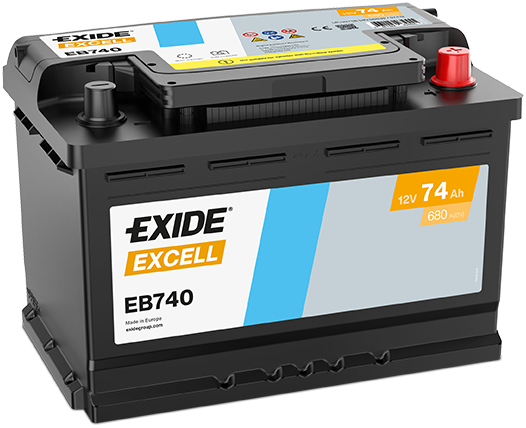 Baterie auto 74ah 680a 12v EXIDE EB740