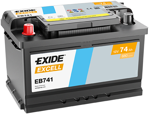 Baterie auto 74ah 680a 12v EXIDE EB741