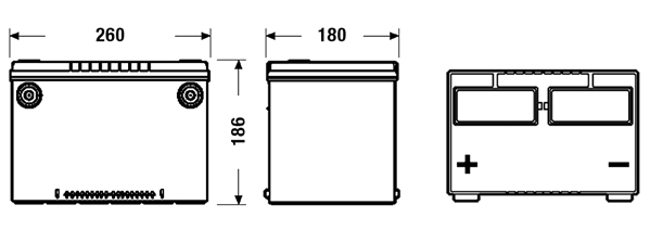 Baterie auto 75ah 770a 12v EXIDE EB758