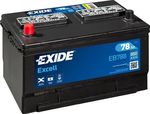 Baterie auto 78ah 850a 12v EXIDE EB788