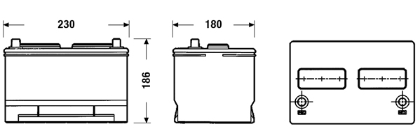 Baterie auto 78ah 850a 12v EXIDE EB788