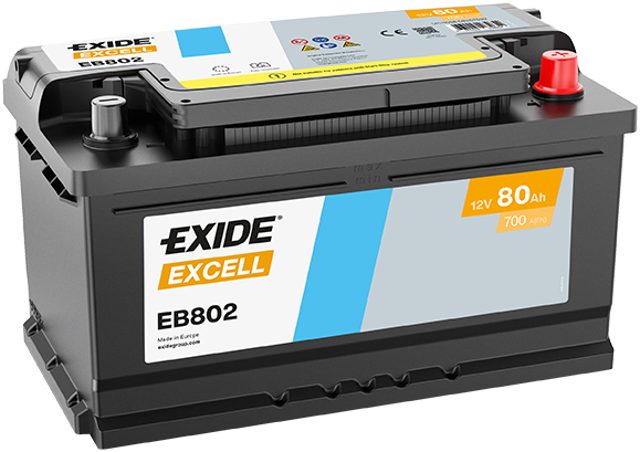Baterie auto 80ah 700a 12v EXIDE EB802