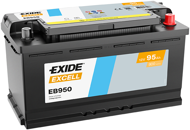 Baterie auto 95ah 800a 12v EXIDE EB950