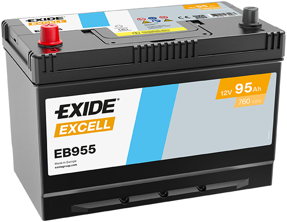 Baterie auto 95ah 760a 12v EXIDE EB955