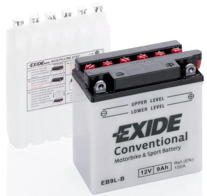 Baterie moto 9ah 100a 12v EXIDE EB9L-B