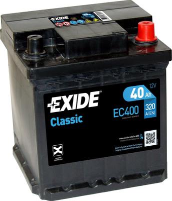 Baterie auto 40ah 320a 12v EXIDE EC400