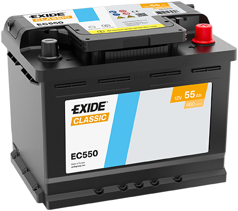 Baterie auto 55ah 460a 12v EXIDE EC550