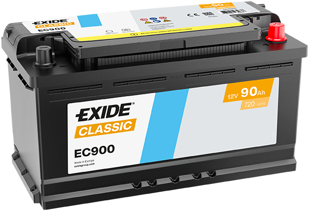 Baterie auto 90ah 720a 12v EXIDE EC900
