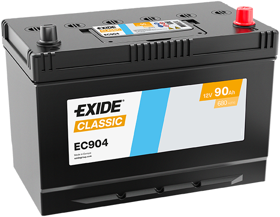 Baterie auto 90ah 680a 12v EXIDE EC904