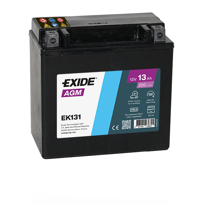 Baterie auxiliara 13ah 200a 12v EXIDE EK131