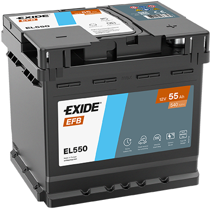 Baterie auto EFB 55ah 540a 12v EXIDE EL550
