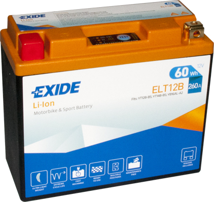 Baterie moto 5ah 260a 12v EXIDE ELT12B