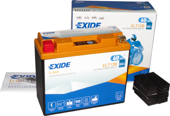 Baterie moto 5ah 260a 12v EXIDE ELT12B