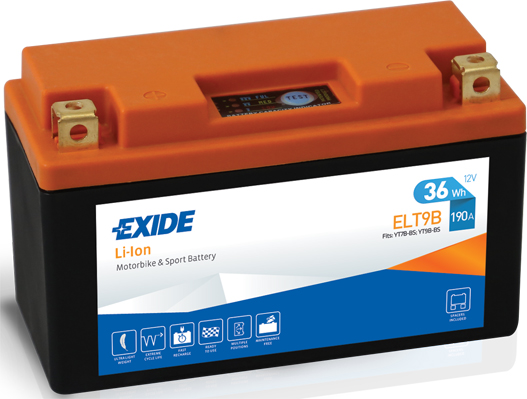 Baterie moto 3ah 190a 12v EXIDE ELT9B
