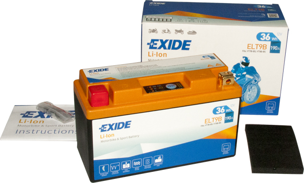 Baterie moto 3ah 190a 12v EXIDE ELT9B