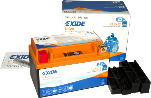 Baterie moto 4ah 210a 12v EXIDE ELTX12