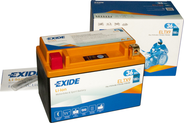 Baterie moto 3ah 180a 12v EXIDE ELTX9
