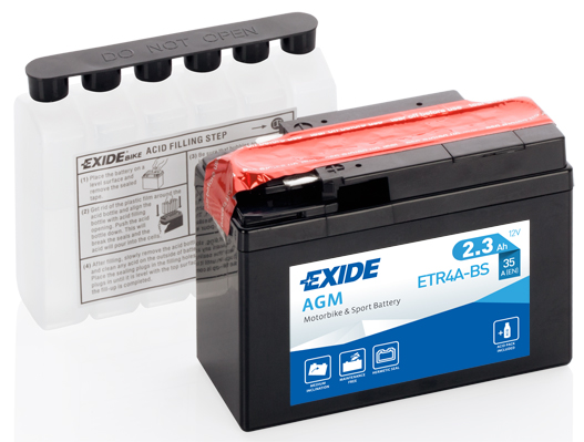 Baterie moto 2ah 35a 12v EXIDE ETR4A-BS