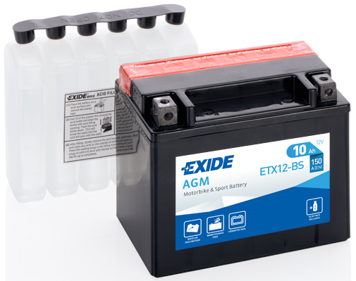 Baterie moto 10ah 150a 12v EXIDE ETX12-BS
