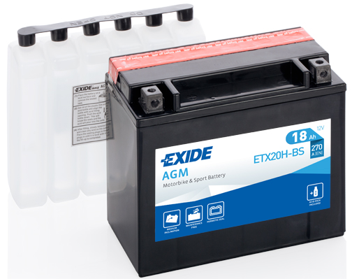 Baterie moto 18ah 270a 12v EXIDE ETX20H-BS