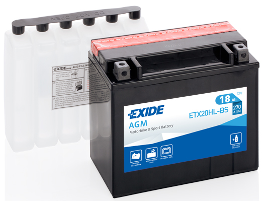 Baterie moto 18ah 270a 12v EXIDE ETX20HL-BS