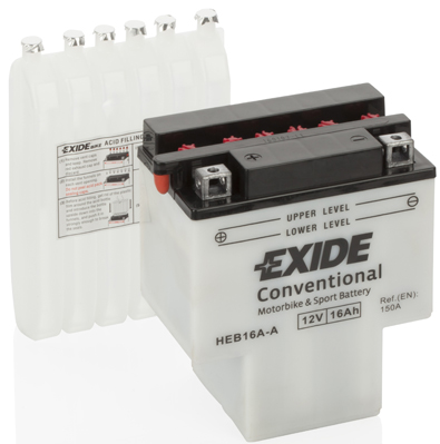 Baterie moto 16ah 175a 12v EXIDE HEB16A-A
