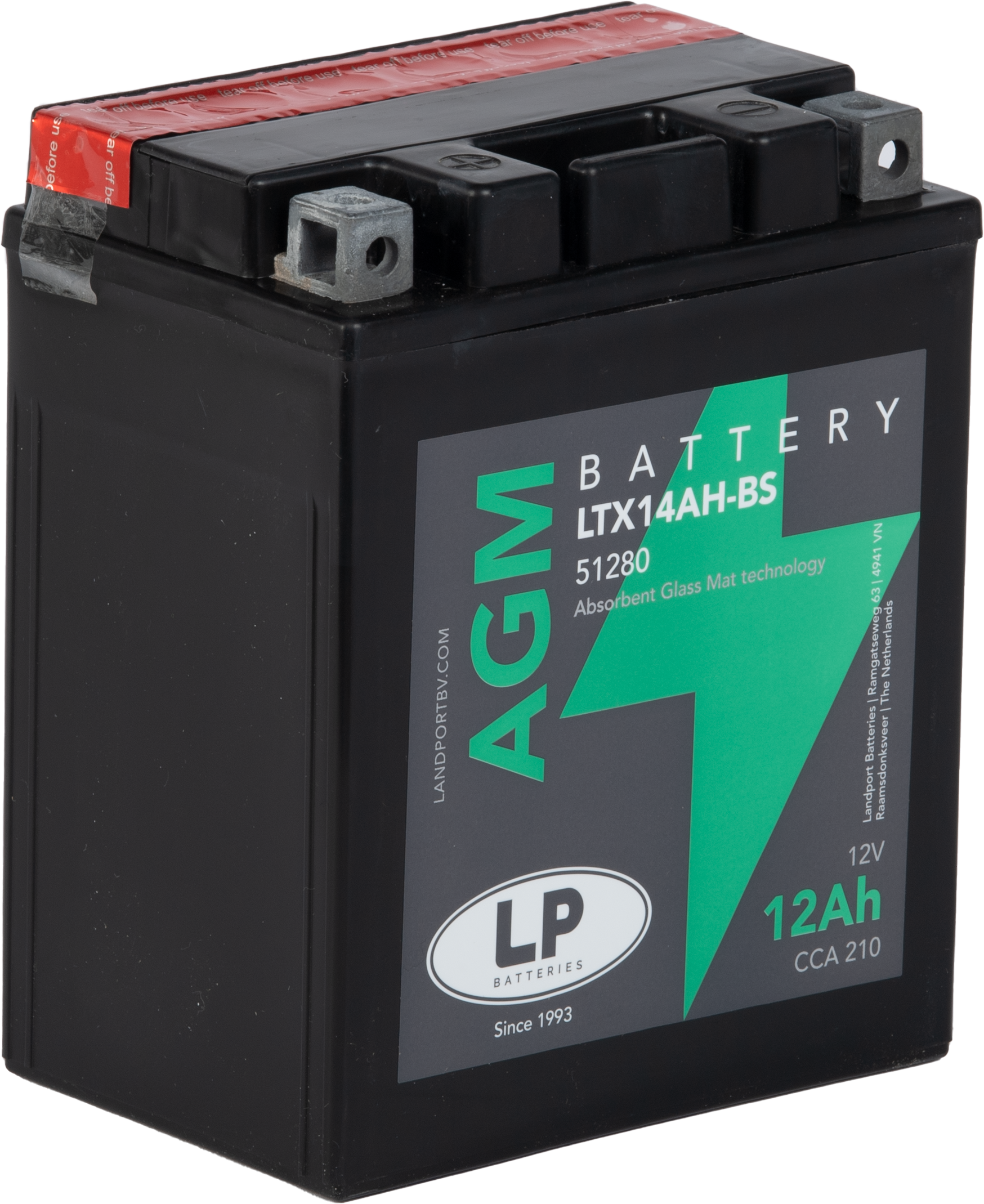 Baterie moto 12ah 200a 12v Landport Batteries MA LTX14AH-BS