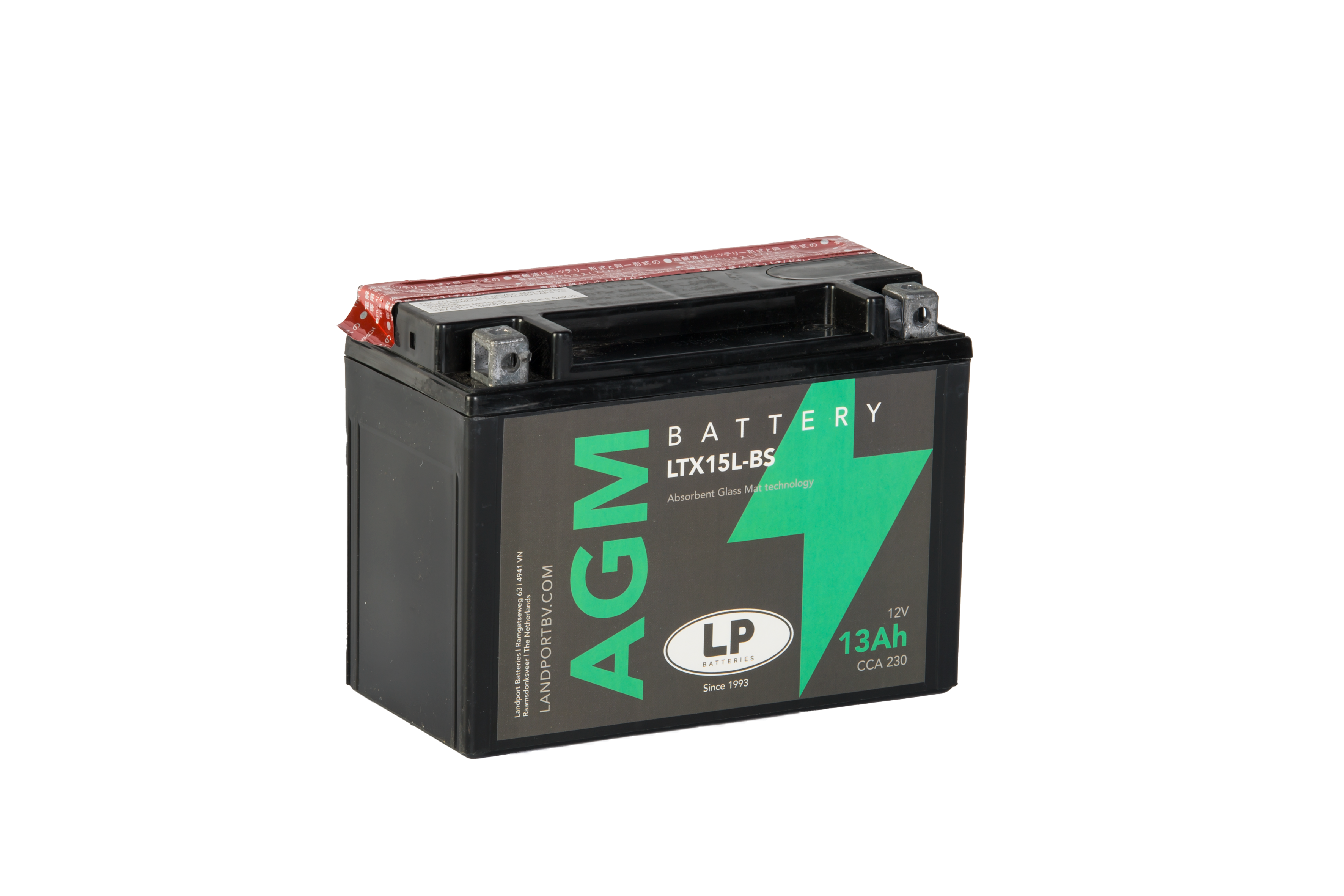 Baterie moto 13ah 210a 12v Landport Batteries MA LTX15L-BS