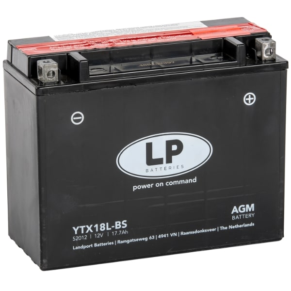 Baterie moto 18ah 300a 12v Landport Batteries MA LTX18L-BS