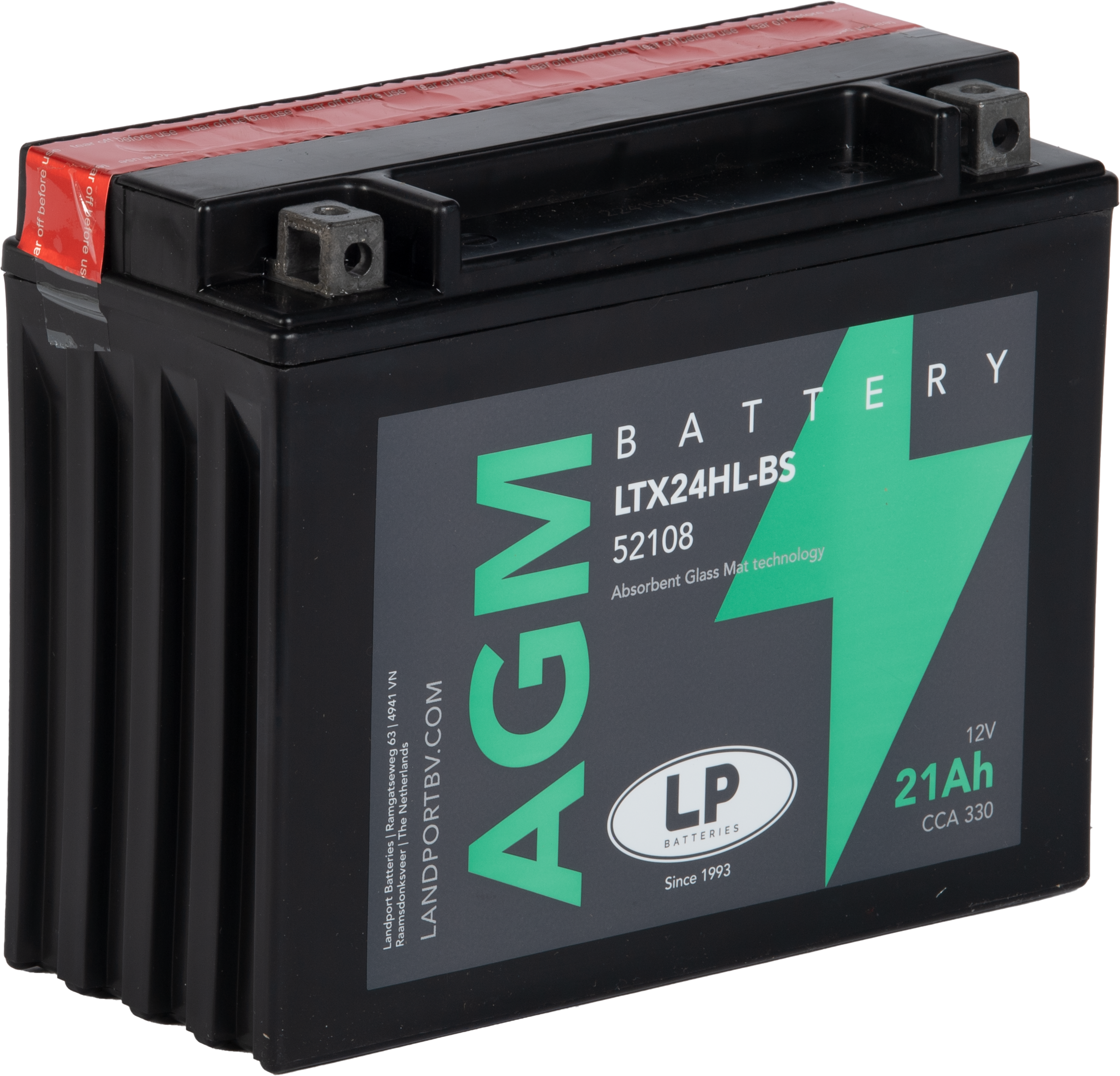 Baterie moto 21ah 340a 12v Landport Batteries MA LTX24HL-BS
