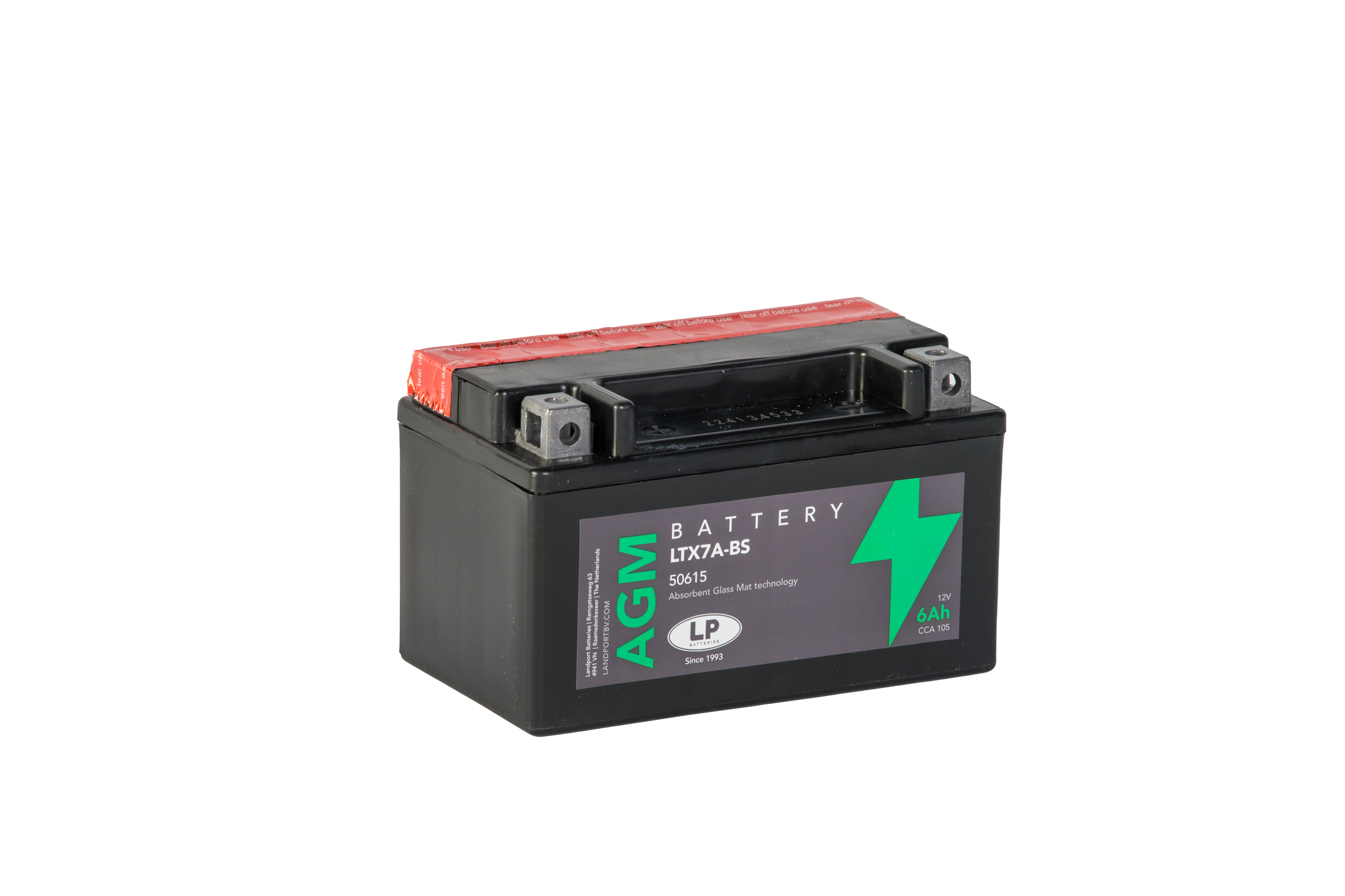 Baterie moto 6ah 105a 12v Landport Batteries MA LTX7A-BS