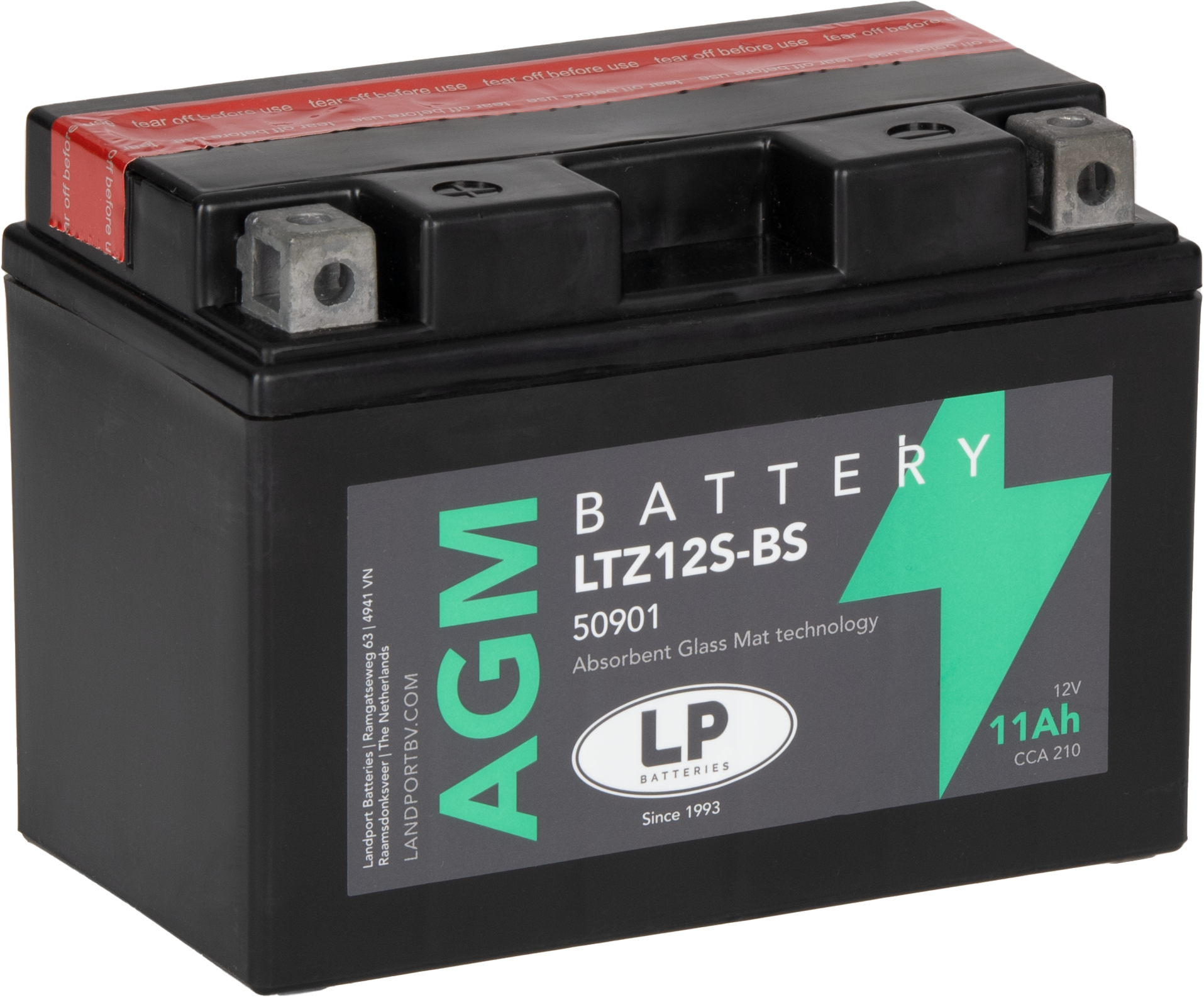 Baterie moto 11ah 190a 12v Landport Batteries MA LTZ12S-BS