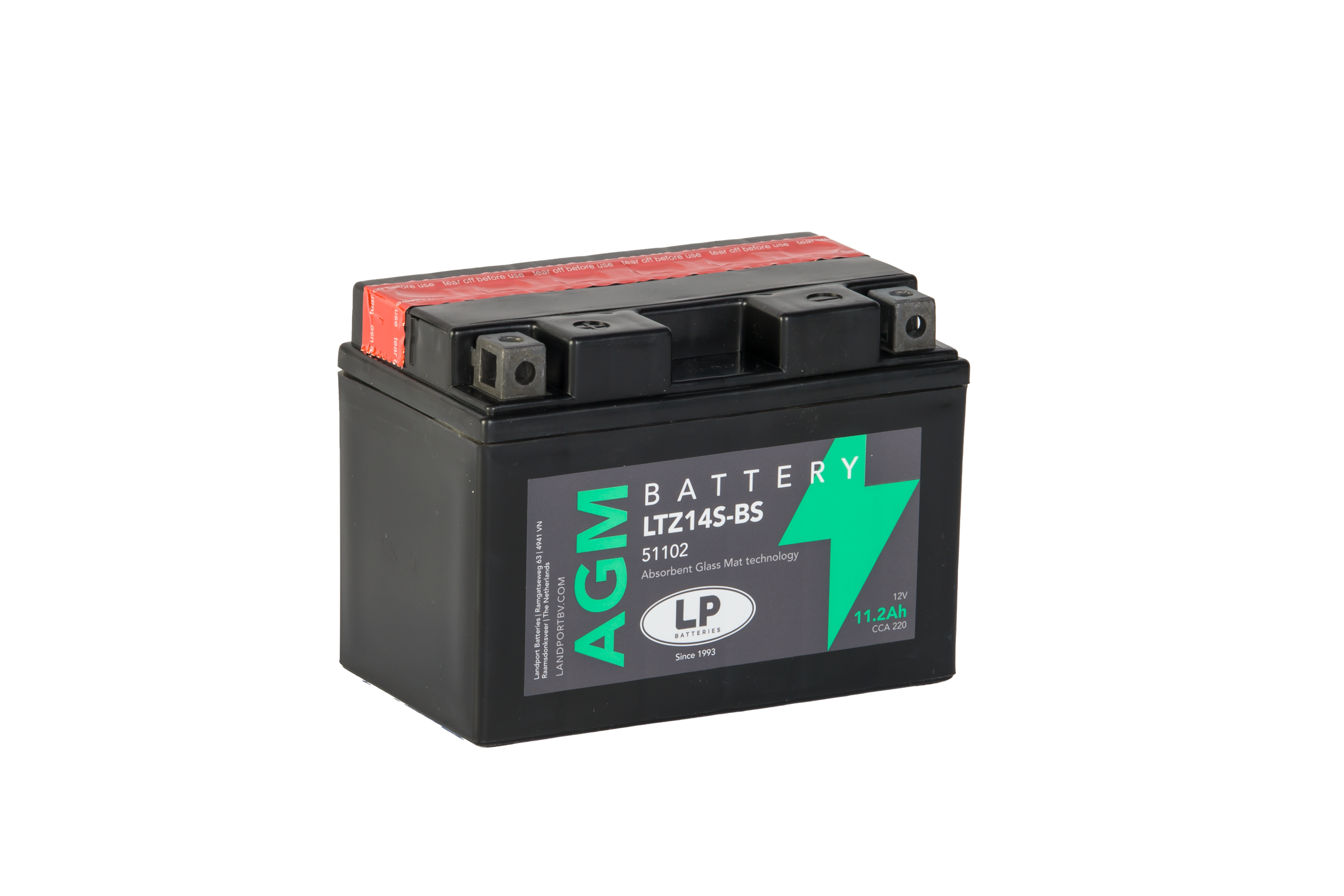 Baterie moto 11,2ah 200a 12v Landport Batteries MA LTZ14S-BS
