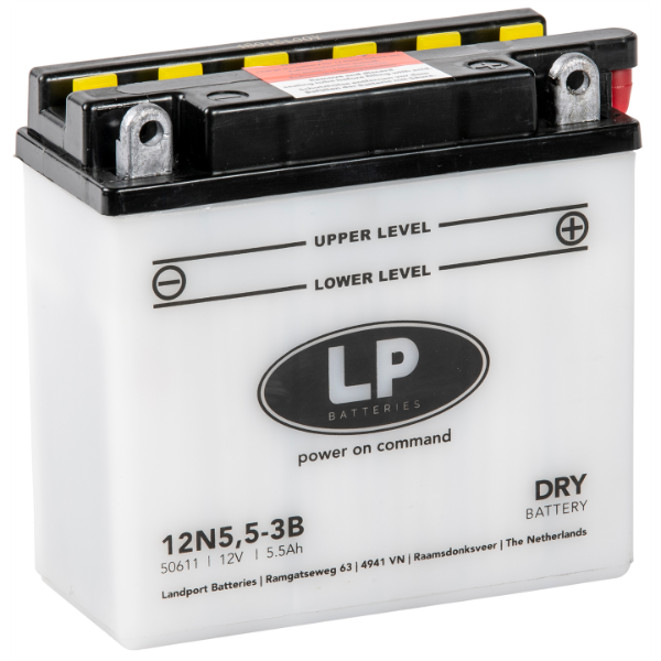 Baterie moto 5,5ah 55a 12v Landport Batteries MD 12N5,5-3B