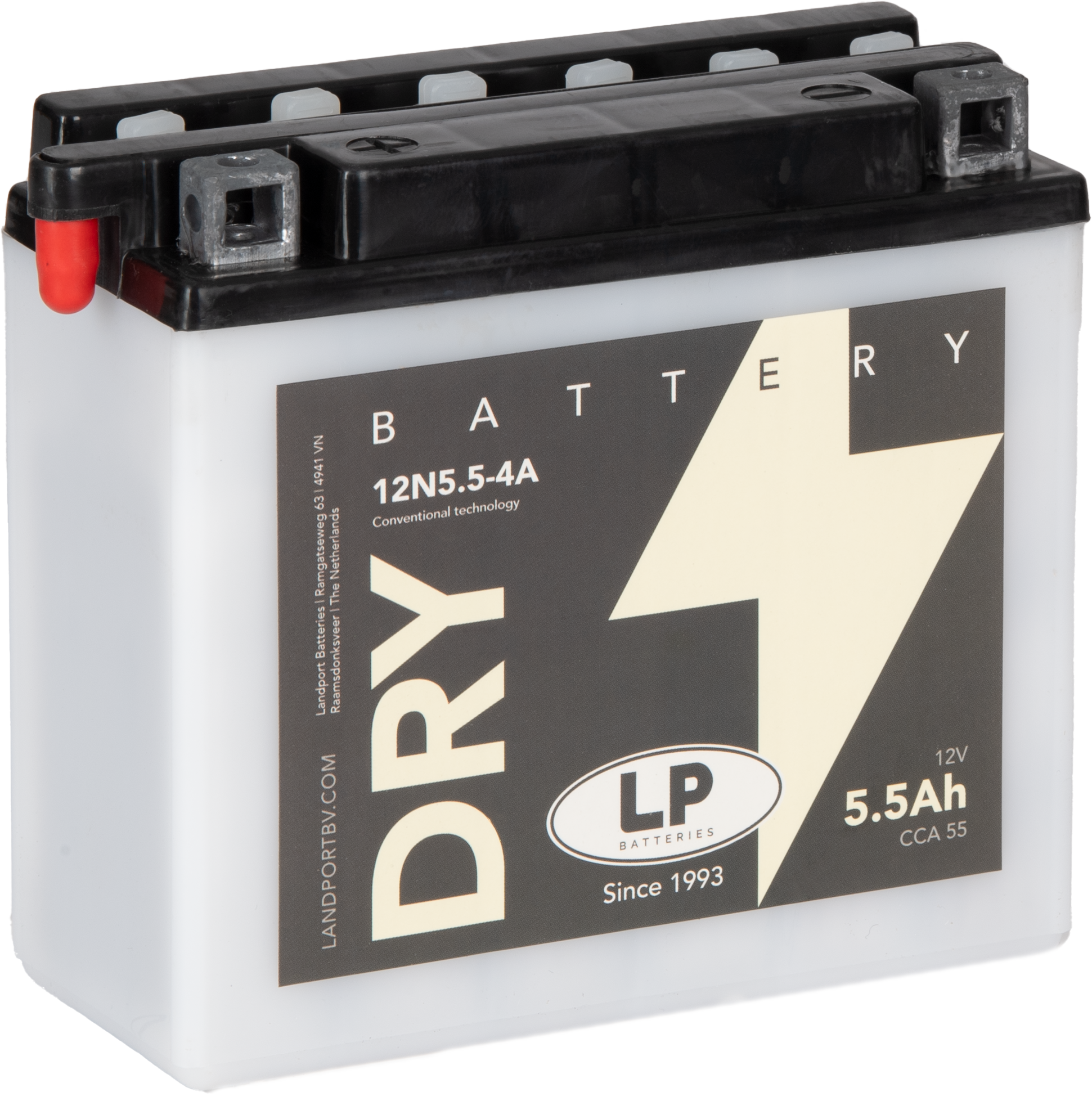 Baterie moto 5,5ah 55a 12v Landport Batteries MD 12N5,5-4A