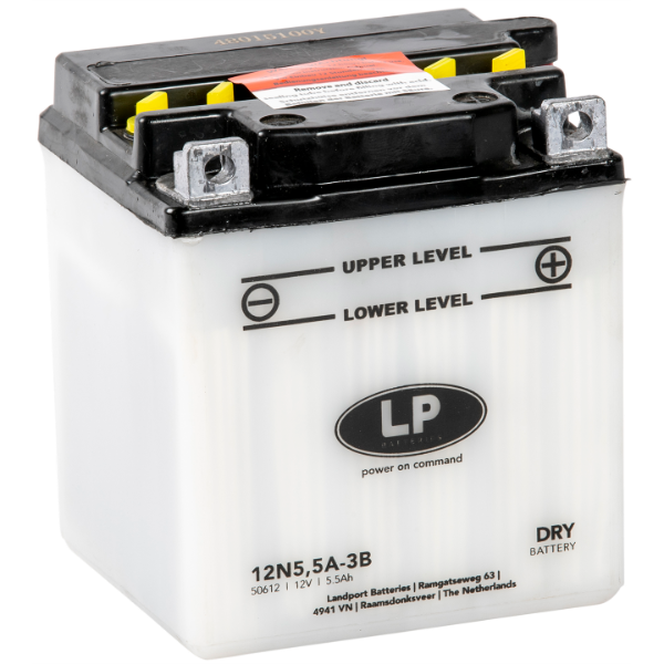 Baterie moto 5,5ah 55a 12v Landport Batteries MD 12N5,5A-3B