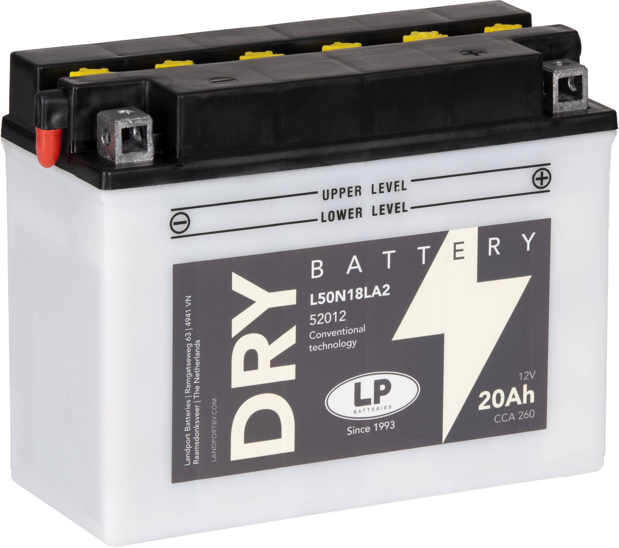 Baterie moto 20ah 260a 12v Landport Batteries MD L50N18LA2